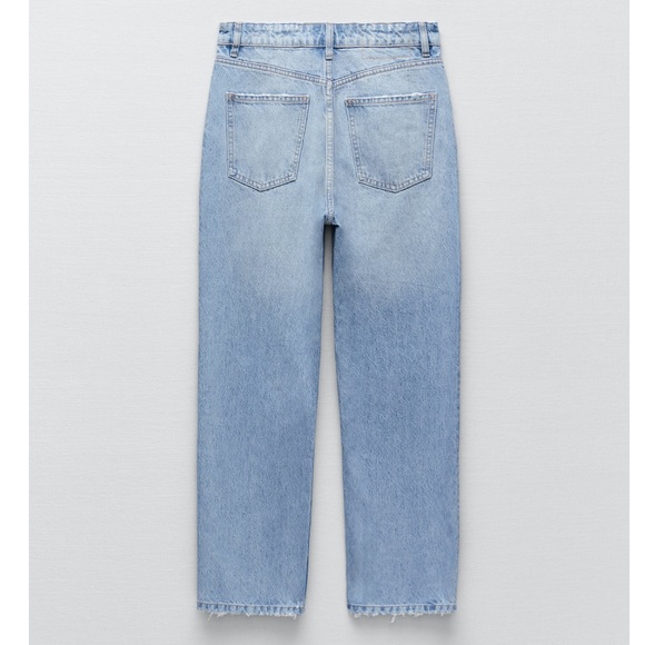Zara high waisted straight leg jeans - Picture 7 of 12
